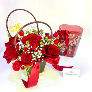 Sac à fleurs  "chocolate and flowers" -Bejaia-  réf: WB080