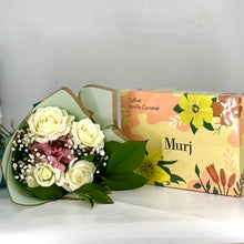 Coffret “Murj Vanille Caramel” & Bouquet Élégant
 -Oran-Ref:222