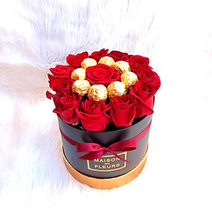 Flowers box "Ferrero & Flowers" réf: WB027