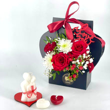 Fleurs & Bougies parfumées "LOVE" rèf:2103